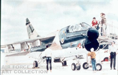 A-7A CORSAIR AT HANSCOM FIELD OPEN HOUSE - MAY 1973